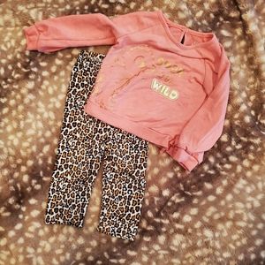 Disney Baby, Lion King, Simba, Cheetah Print Leggings, Sweatshirt 24 Month Girl